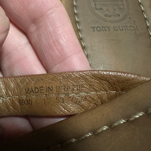 Tory Burch Miller Sandals in Vintage Vachetta Size 7.5 - Picture 12 of 12